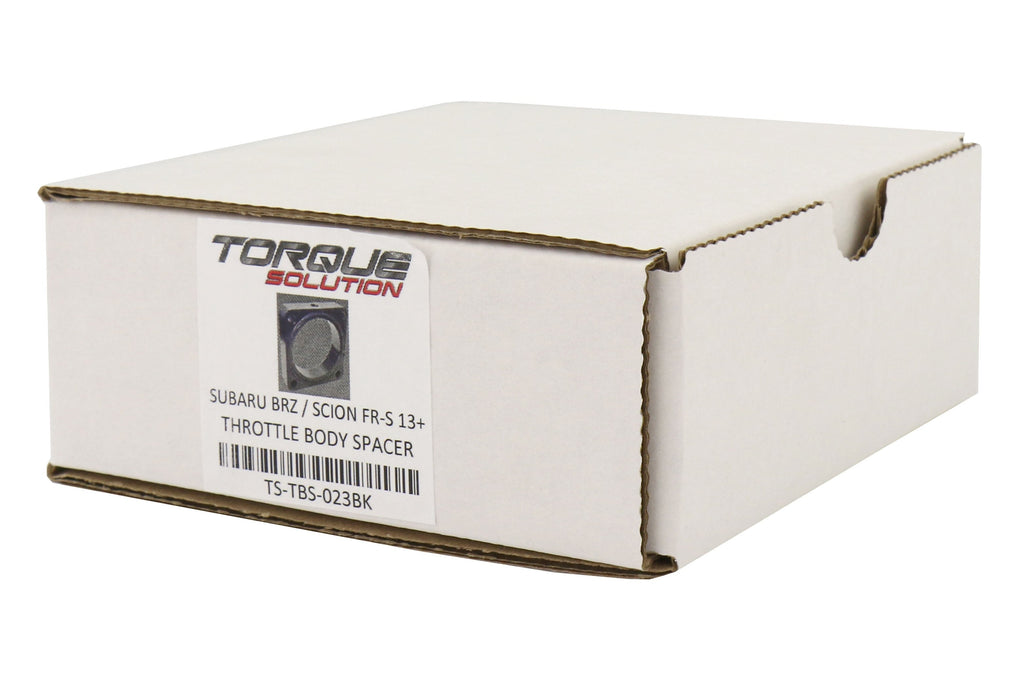 Torque Solution 19mm Throttle Body Spacer Black - 2013-2021 Scion FR-S / Subaru BRZ / Toyota 86