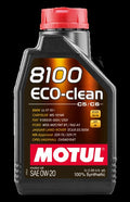 Motul 8100 Eco-Clean 0W20 Synthetic Motor Oil (1 Liter Bottle)