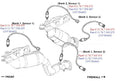 BMW X3 Oxygen Sensor Post Cat OEM 11787545074 or 11787545075 (2007-2010)