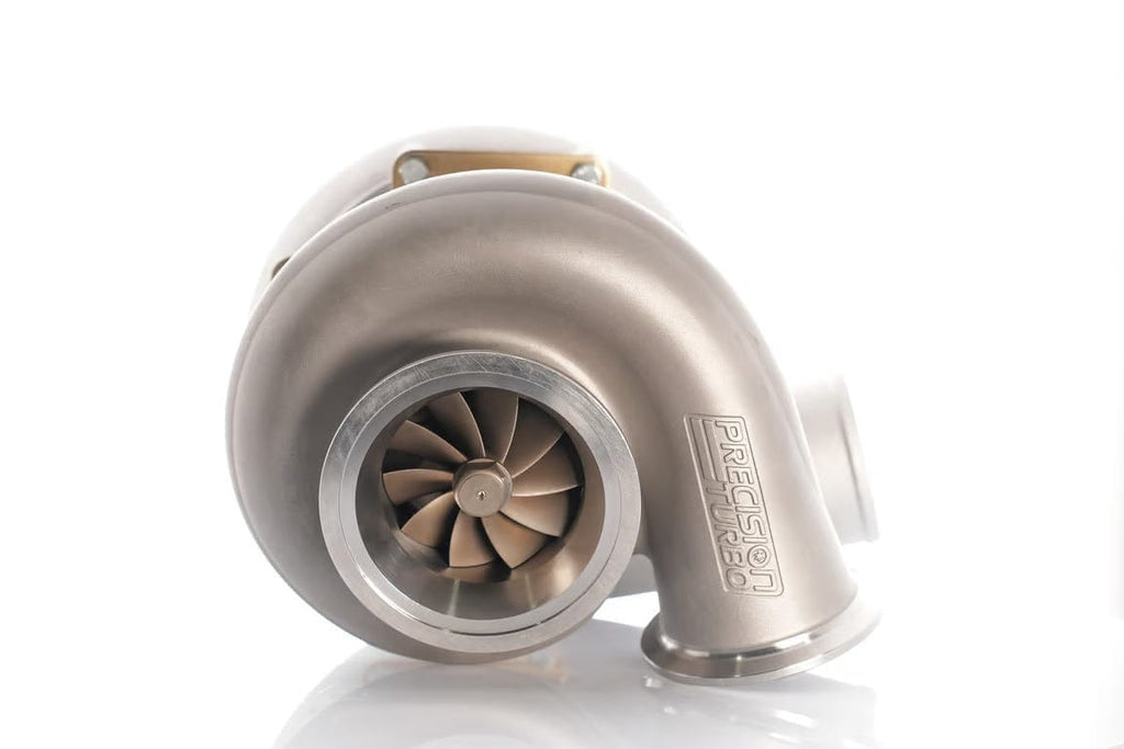 Precision Turbo & Engine NEXT GEN PT6870 BB HP CC W/ T4 STAINLESS V-BAND IN/OUT .96 A/R