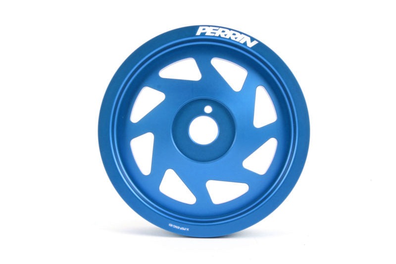 PERRIN Lightweight Crank Pulley (Blue) - 2012-2024 Subaru WRX / 2011-2024 Forester / 2019-2024 Ascent / 2013-2024 BRZ / Legacy / Outback / Crosstrek / 2013-2016 Scion FR-S / 2017-2020 Toyota 86 / 2022-2024 GR86