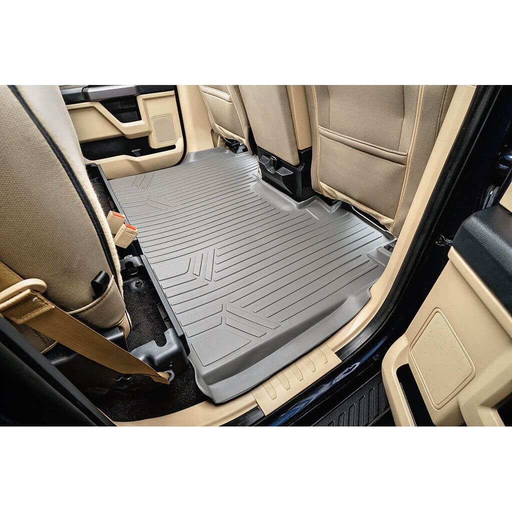 SmartCoverageTM Floor Liners For 2015-2026 Ford F-150 SuperCrew Cab (1st Row Bench) No 2nd Row Underseat Storage (Vinyl)