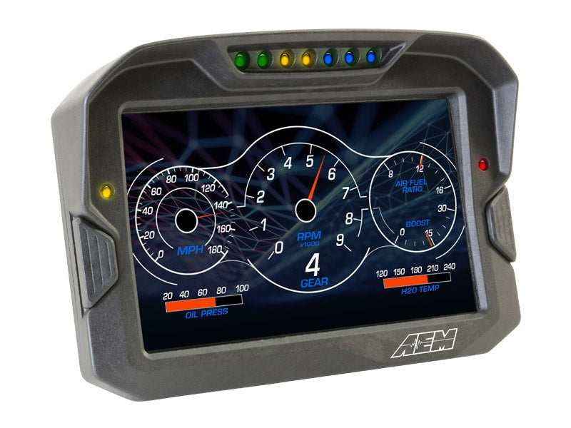 Aem Electronics Digital Dash Display CD-7LG Logging, Gps Enabled Racing Dash, Can Input Only w/ GPS - Universal