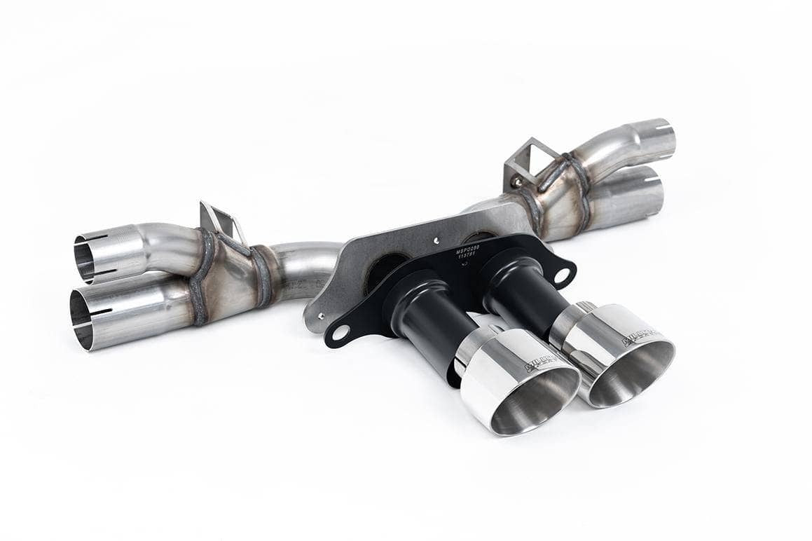 Milltek Porsche Rear Silencer Bypass with Polished Trims