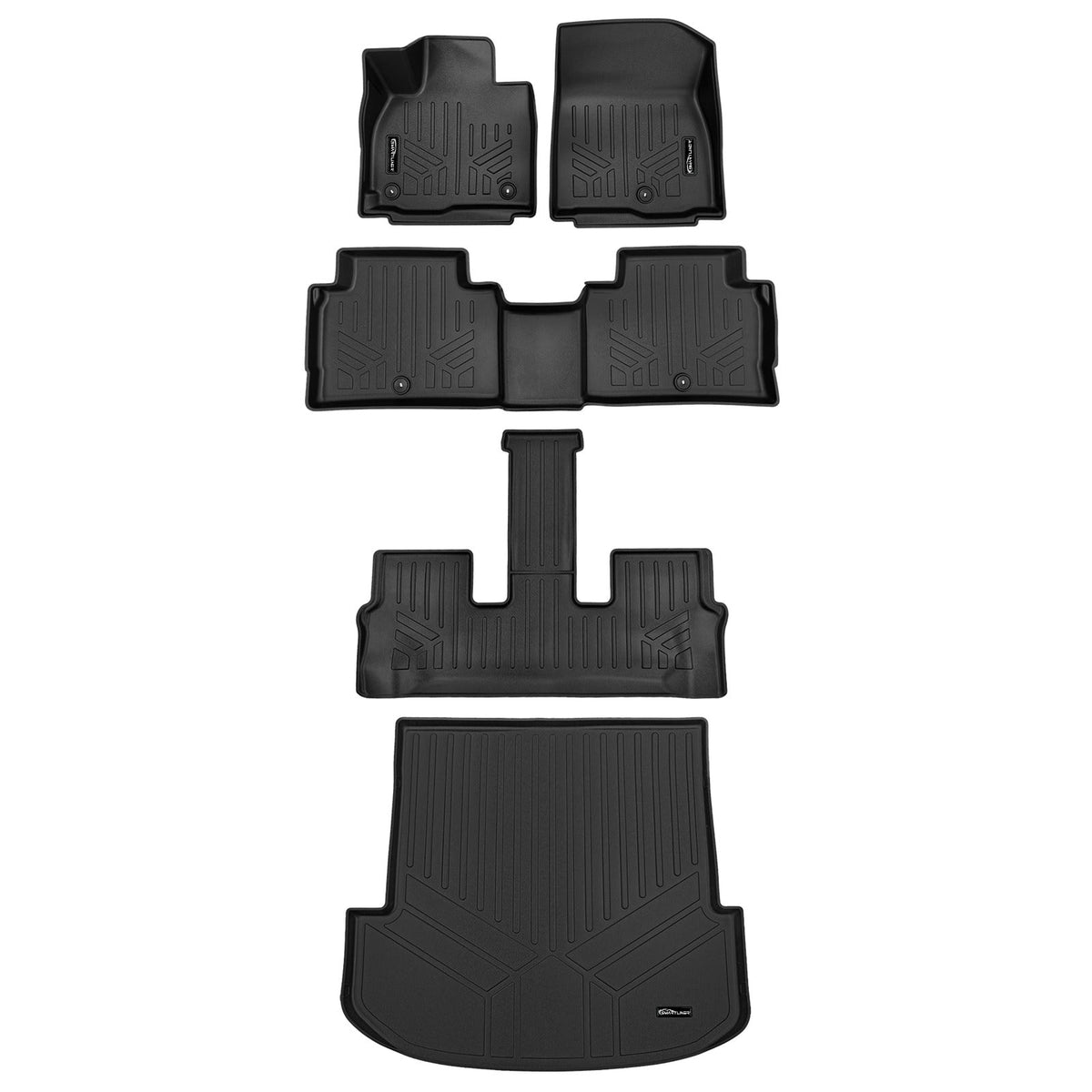 SMARTLINER Custom Fit Black For 2027 Kia Telluride. Fits 7 Passenger Model