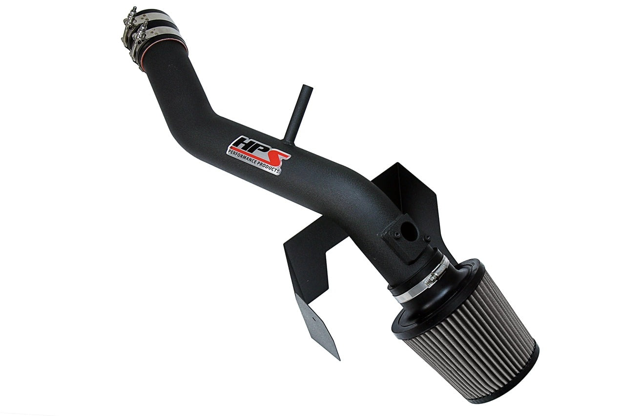 HPS Performance Shortram Air Intake Kit 2006-2013 Lexus IS350 3.5L V6, Includes Heat Shield, Black