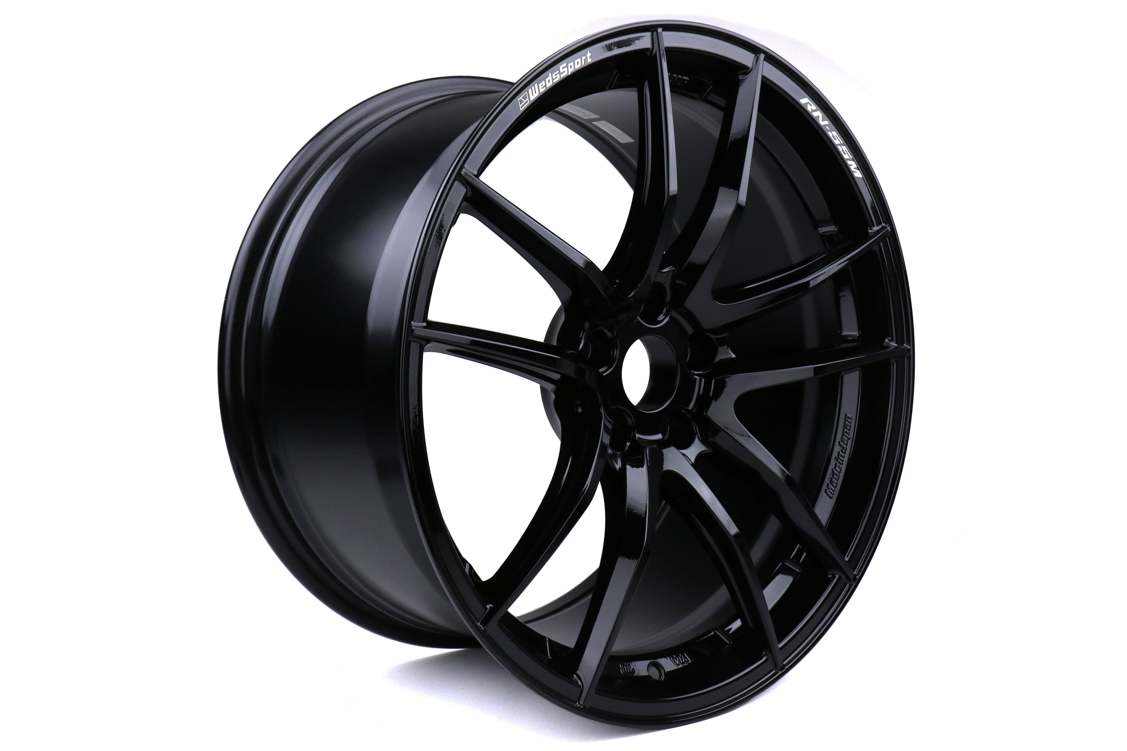 WedsSport RN-55M Gloss Black 19x10 +40 5x112 (Single Wheel) - 2020-2023 Toyota GR Supra
