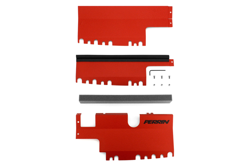 PERRIN Radiator Shroud (Red) - 2015-2021 Subaru WRX / STI