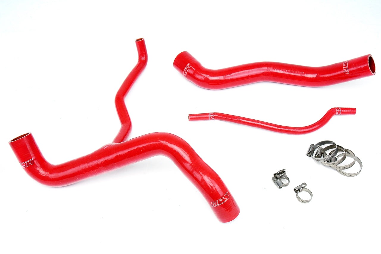 HPS Red Reinforced Silicone Radiator Hose Kit Coolant Chevy 10-11 Camaro SS 6.2L V8