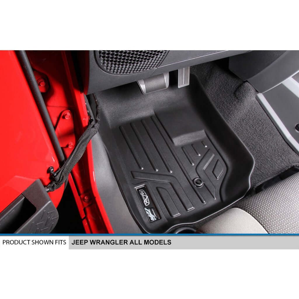 SMARTLINER Custom Fit Floor Liners For 2007-2013 Jeep Wrangler