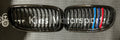 OPEN BOX - BMW E90/E91 (LCI) 2007-2012 Gloss Black W/ M Colors Kidney Grills