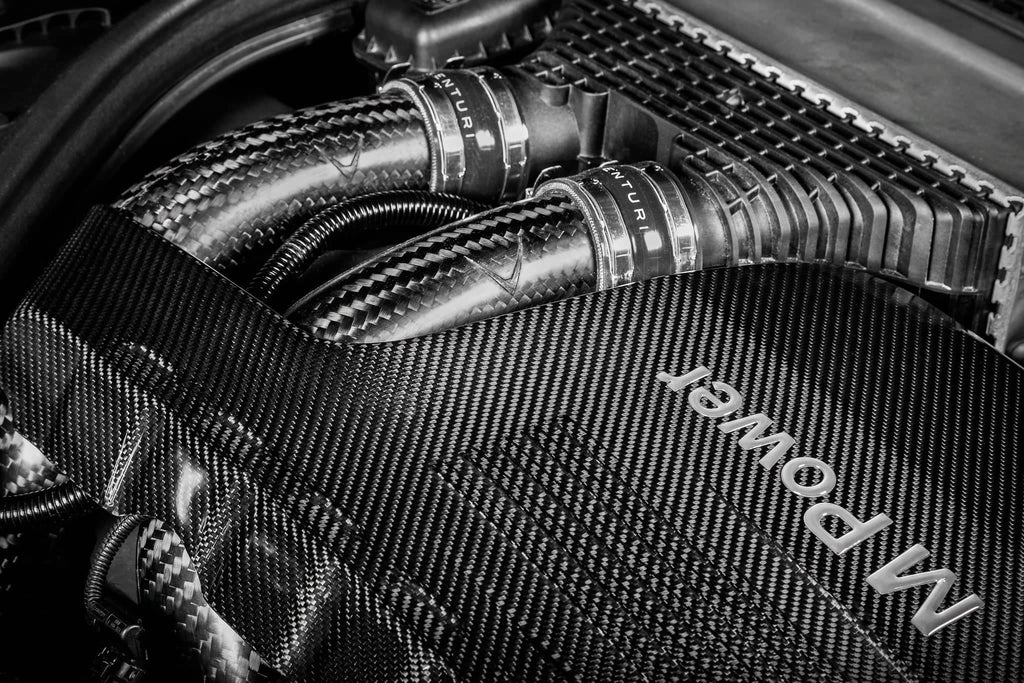 Eventuri BMW F8X M2C M3 M4 S55 Black Carbon Charge Pipe Set - Matte