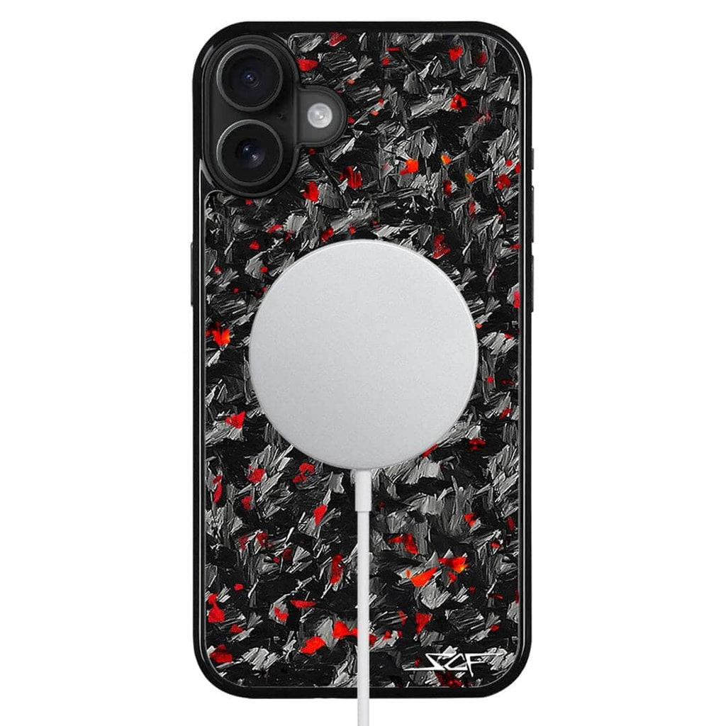 iPhone | Red Flake Forged Carbon Fiber Case | CLASSIC Series