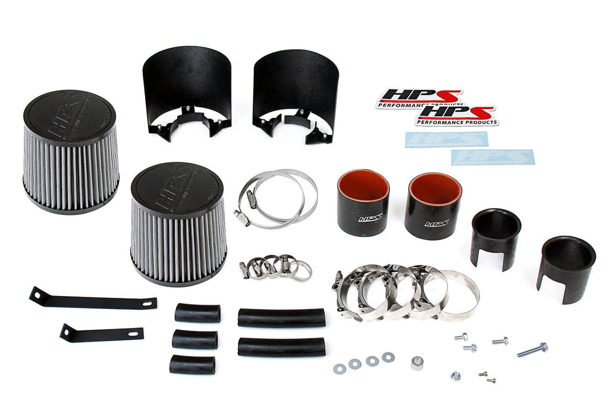 HPS Shortram Air Intake Kit Infiniti 2008-2013 G37 3.7L V6, Includes Heat Shield, 827-706