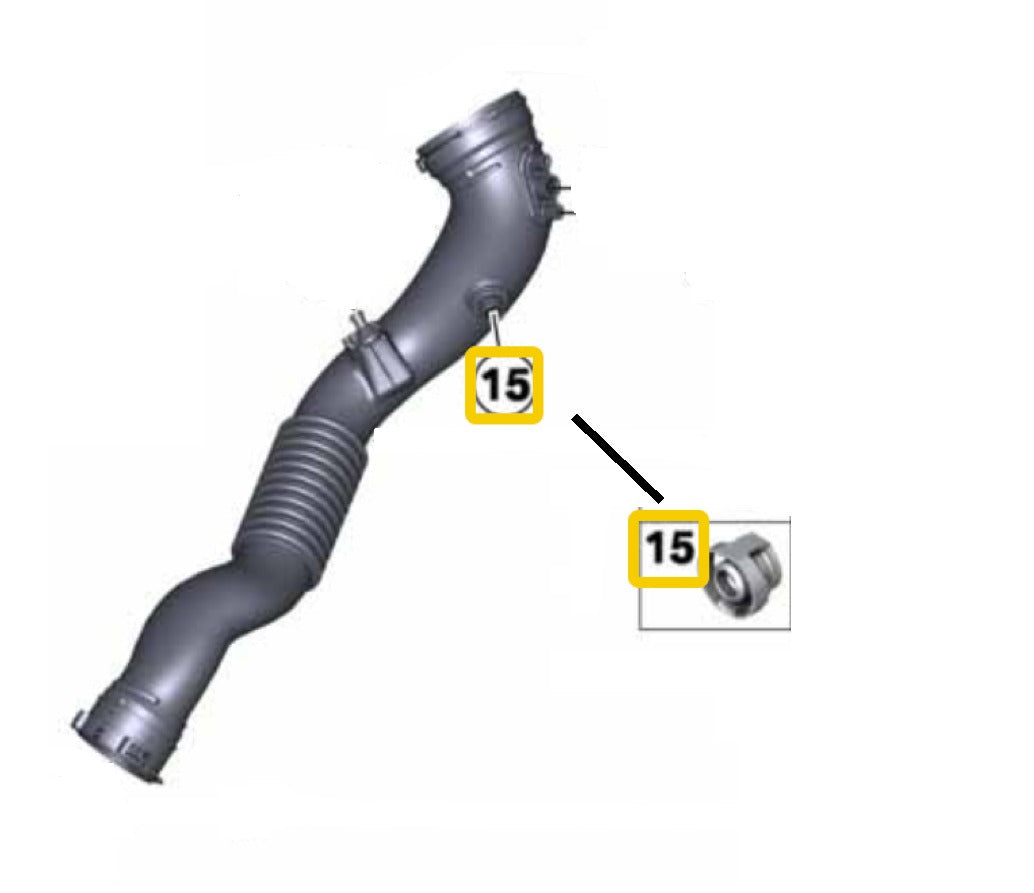 BMW F30 335i Intake Boot Hose Locking Plug OEM 13907515387
