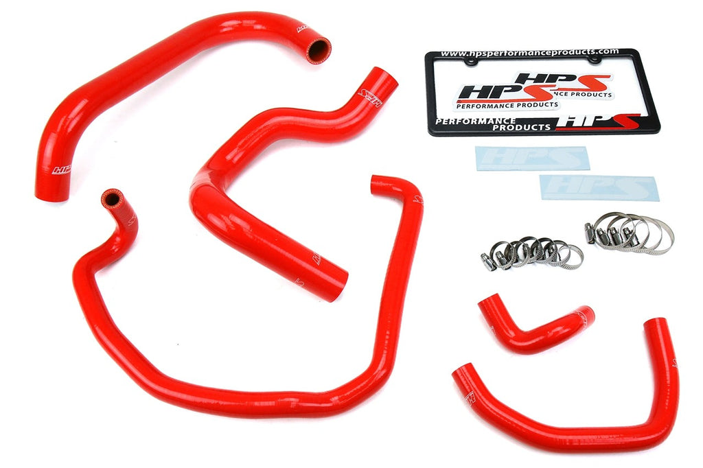 HPS Red Reinforced Silicone Radiator + Heater Hose Kit Toyota 95-04 Tacoma 2.4L & 2.7L 4Cyl