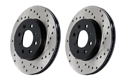 StopTech Rear Drilled Sport Brake Rotor Left