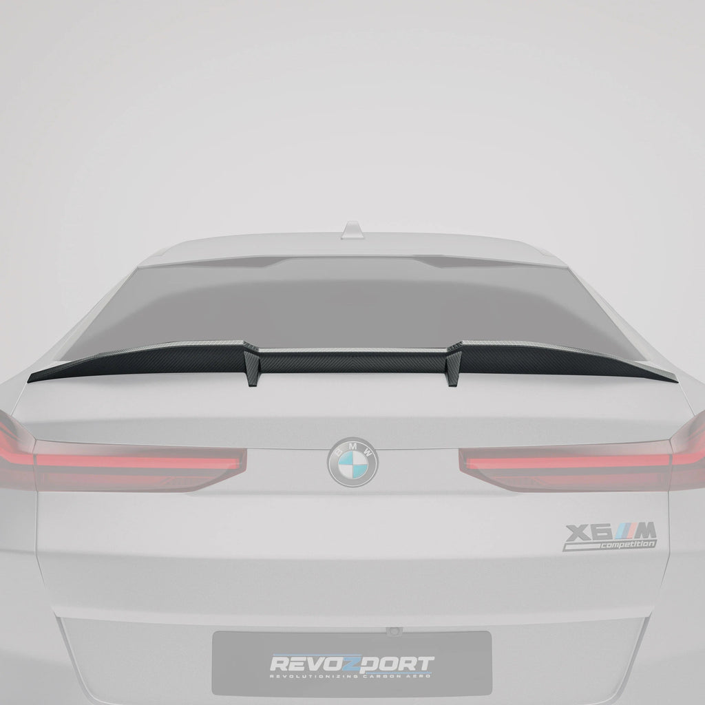 Revozport Carbon Fiber Rear Spoiler for BMW X6M F96 LCI (2023+)