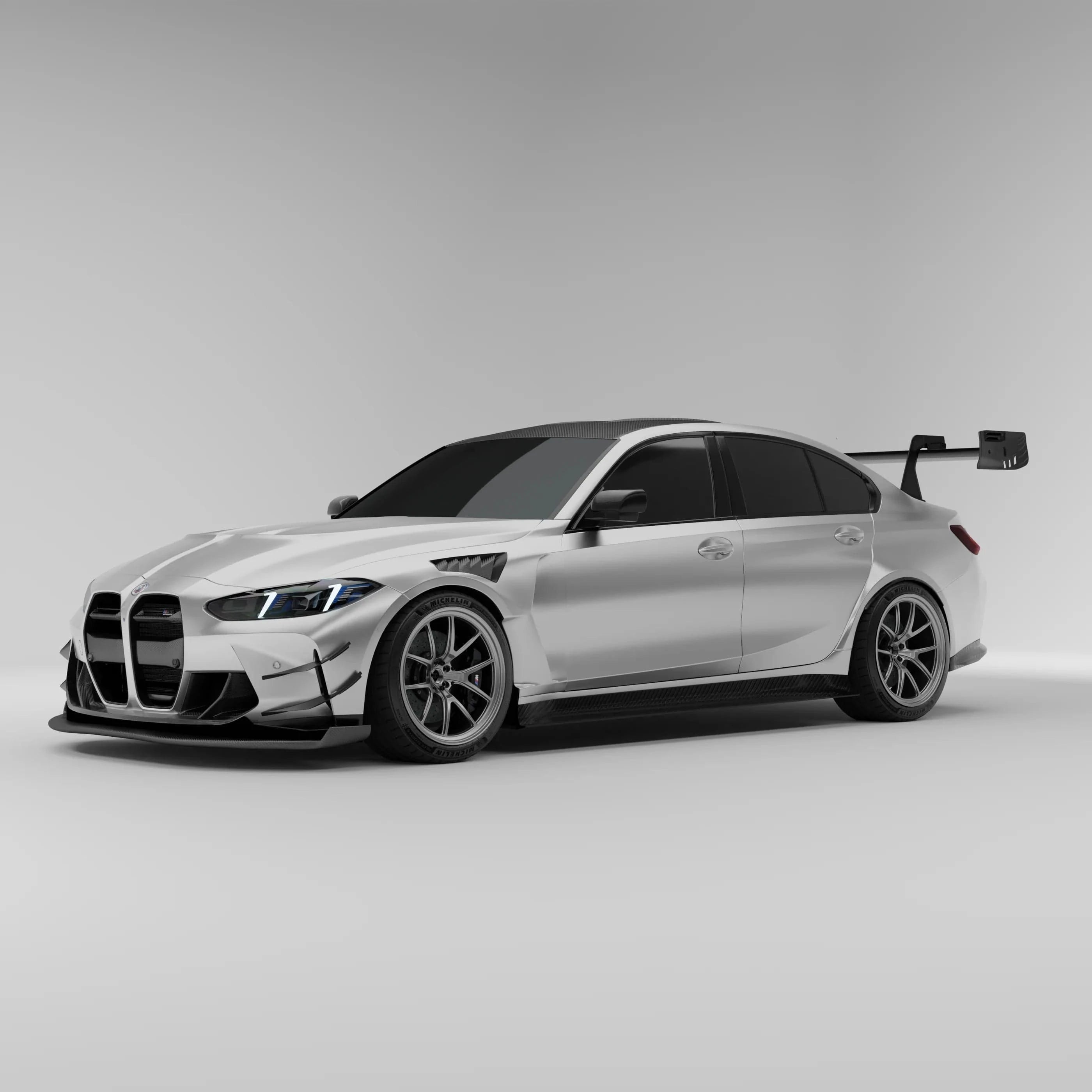 Revozport Carbon Fiber Rear Wing Spoiler for BMW G80 M3 2021-2024