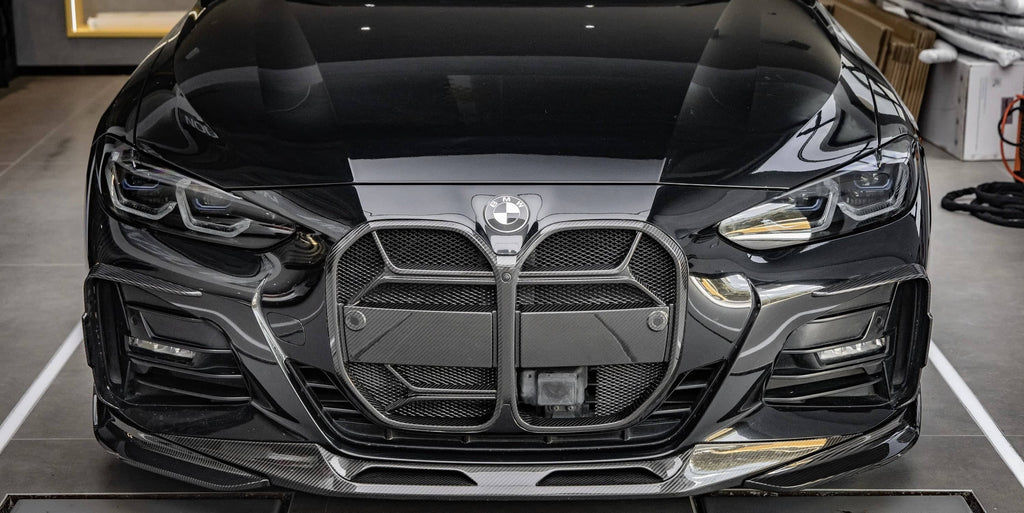 4 Series Coupe/Convertible G22/G23 CSL Style Dry Carbon Fiber Grill With or Without ACC