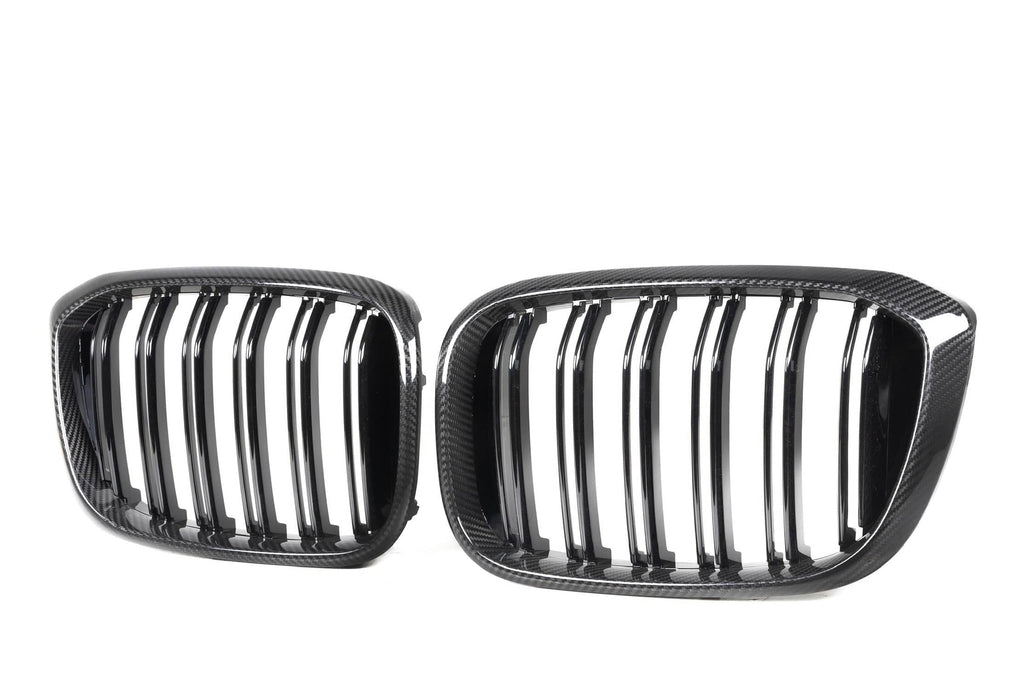 X3/X4 G01/G02/G08 Pre-LCI Double Slat Dry Carbon Fiber Grill