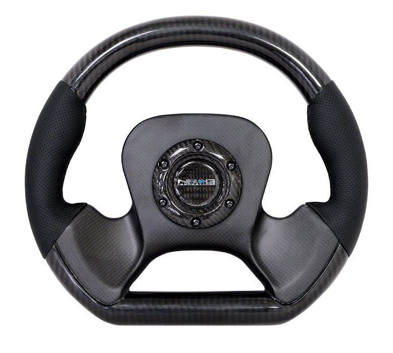 NRG Carbon Fiber Steering Wheel 320mm Carbon Fiber Center Plate - Universal