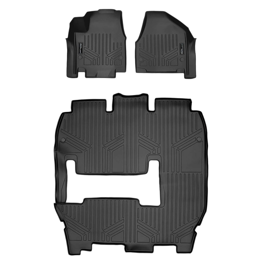 SMARTLINER Floor Liners for 2017-2020 Chrysler Pacifica (2nd Row Bench)s (7 Passenger Model)