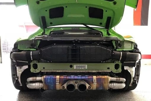 Porsche 991.1 / 991.2 GT3 Side Muffler Bypass Pipes (Valved)