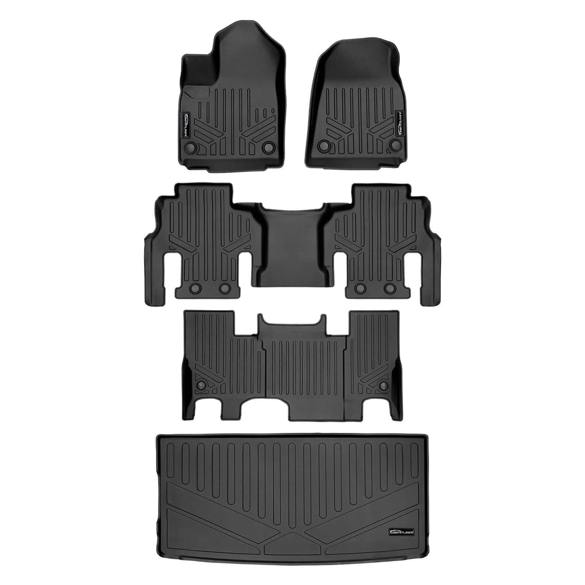 SMARTLINER Floor Liners for 2022-2025 Jeep Grand Wagoneer (7 Passenger Model)
