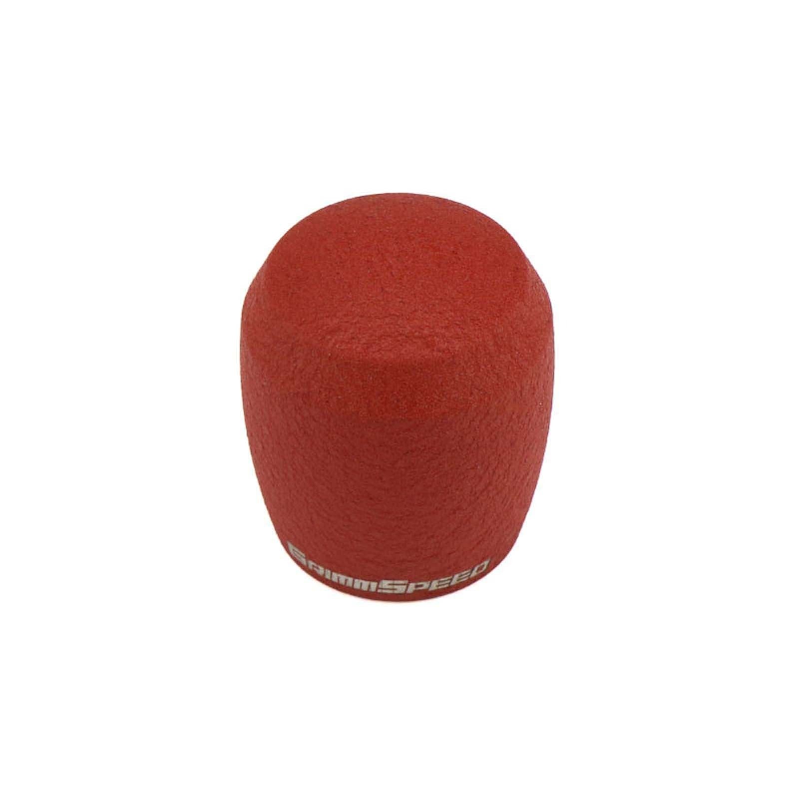 GrimmSpeed Stubby Shift Knob Stainless Steel Red - Subaru 6MT Models (inc. 2004+ STI / 2013+ BRZ)