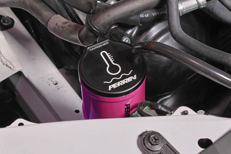 PERRIN Coolant Overflow Tank - Hyper Pink 2002-2025 Subaru WRX / 2004-2021 STI / 2013-2026 BRZ/GR86/FRS/86