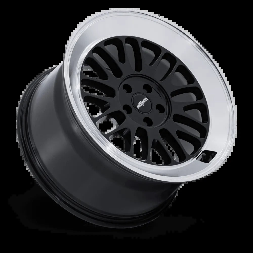 Rotiform SCP 19" 5x120 Gloss Black w/ Diamond Cut Lip