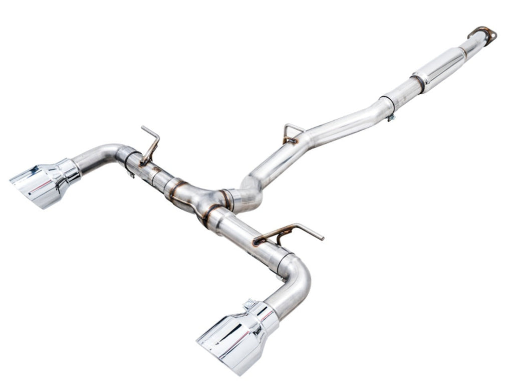 AWE Track Edition Exhaust (Chrome Silver Tips) - 2013-2016 Scion FR-S / 2013-2024 Subaru BRZ / 2017-2020 Toyota 86 / 2022-2024 GR86