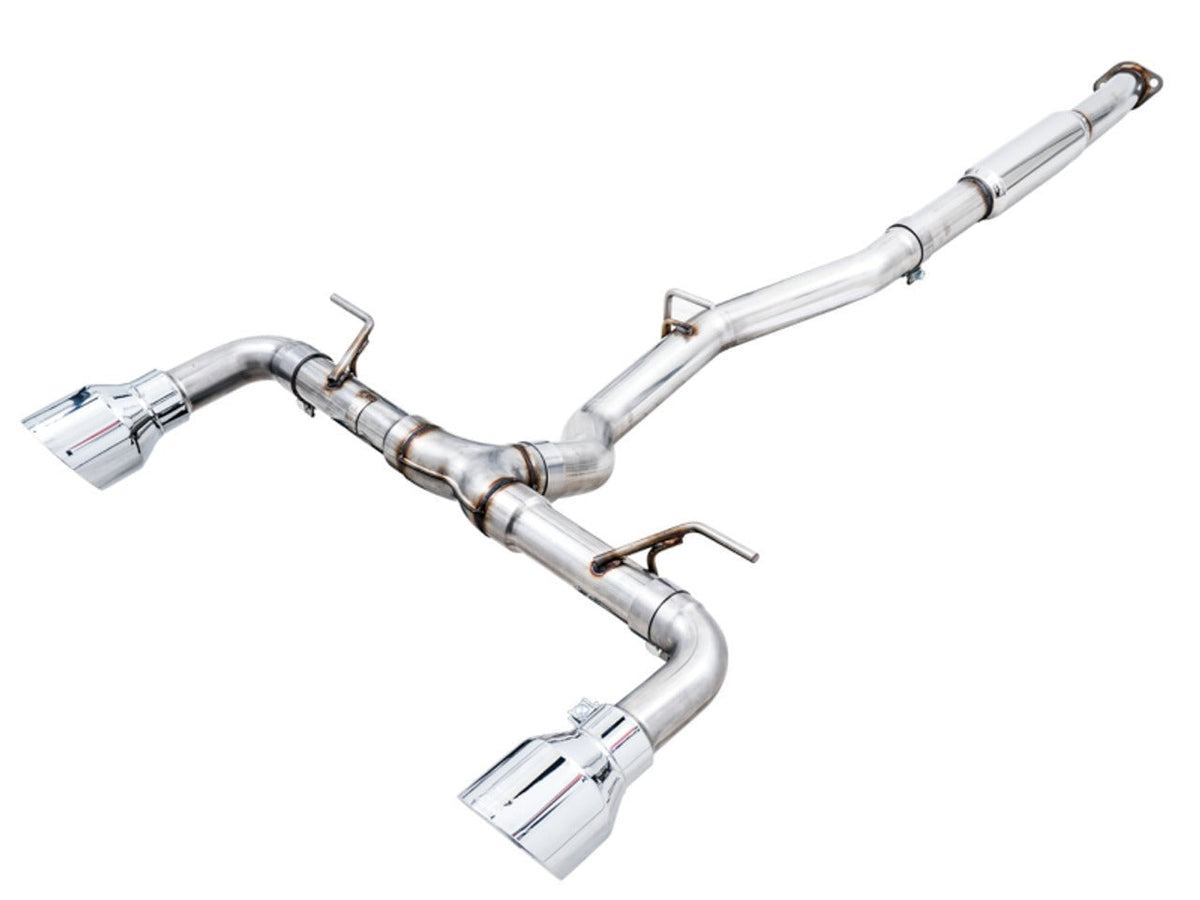 AWE Track Edition Exhaust (Chrome Silver Tips) - 2013-2016 Scion FR-S / 2013-2024 Subaru BRZ / 2017-2020 Toyota 86 / 2022-2024 GR86