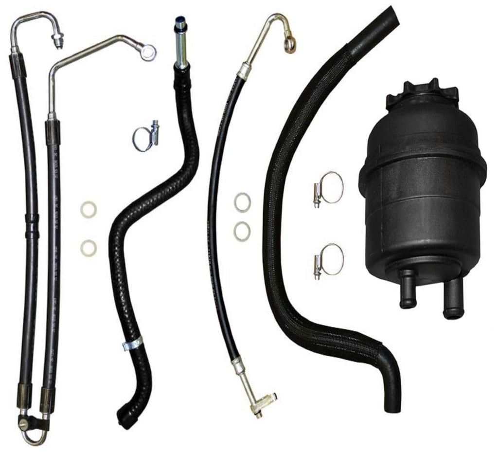 BMW E39 5-Series Power Steering Hose Kit W/ Reservoir (6Cyl)