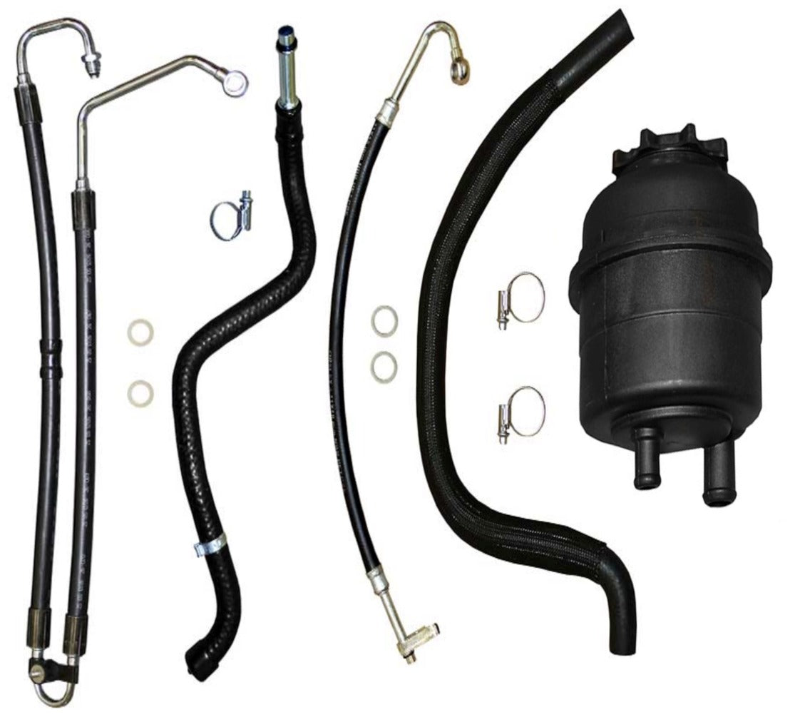 BMW E39 5-Series Power Steering Hose Kit W/ Reservoir (6Cyl)