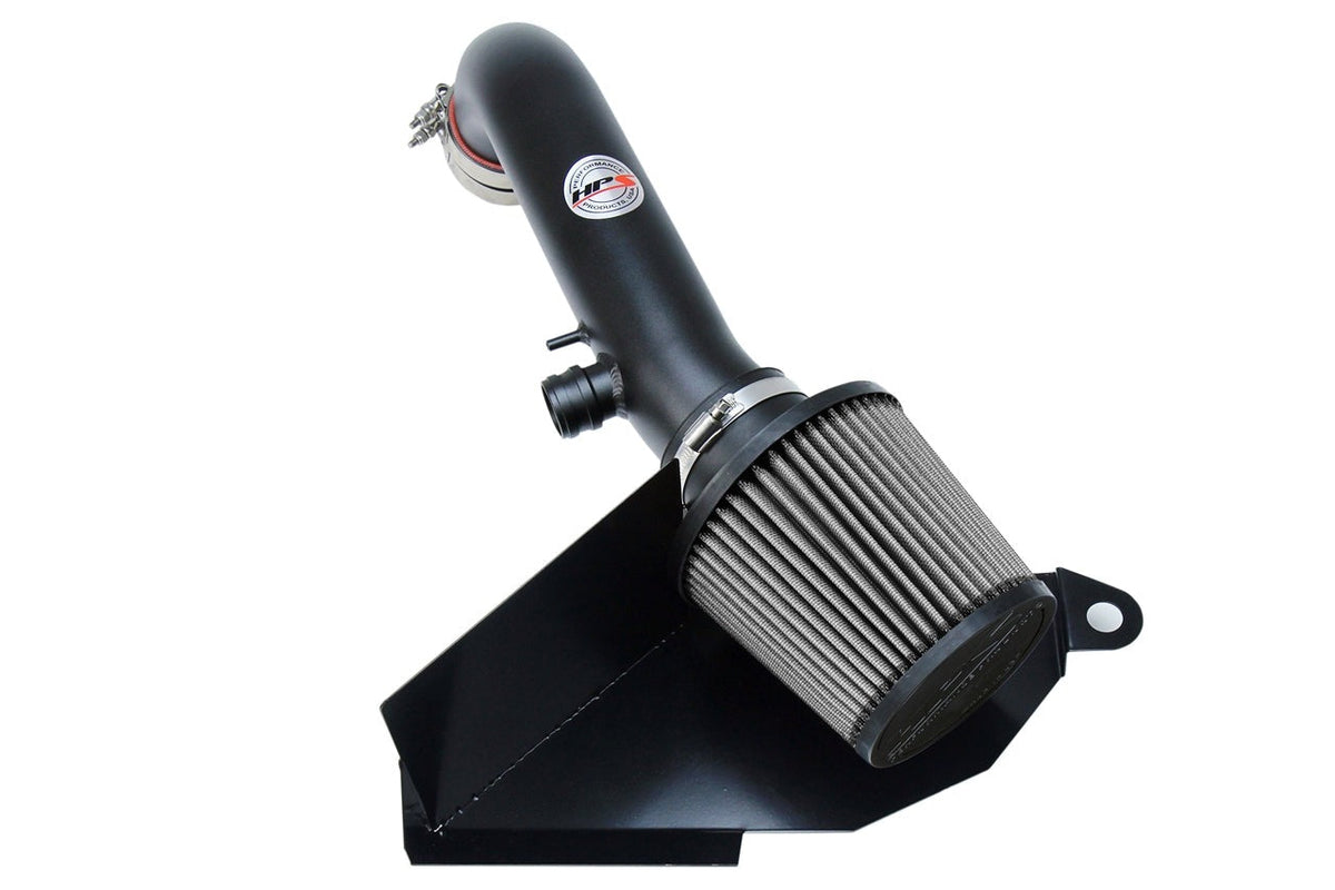 HPS Performance Shortram Air Intake Kit 2015-2017 Volkswagen Golf 2.0T TSI Turbo, Includes Heat Shield, Black