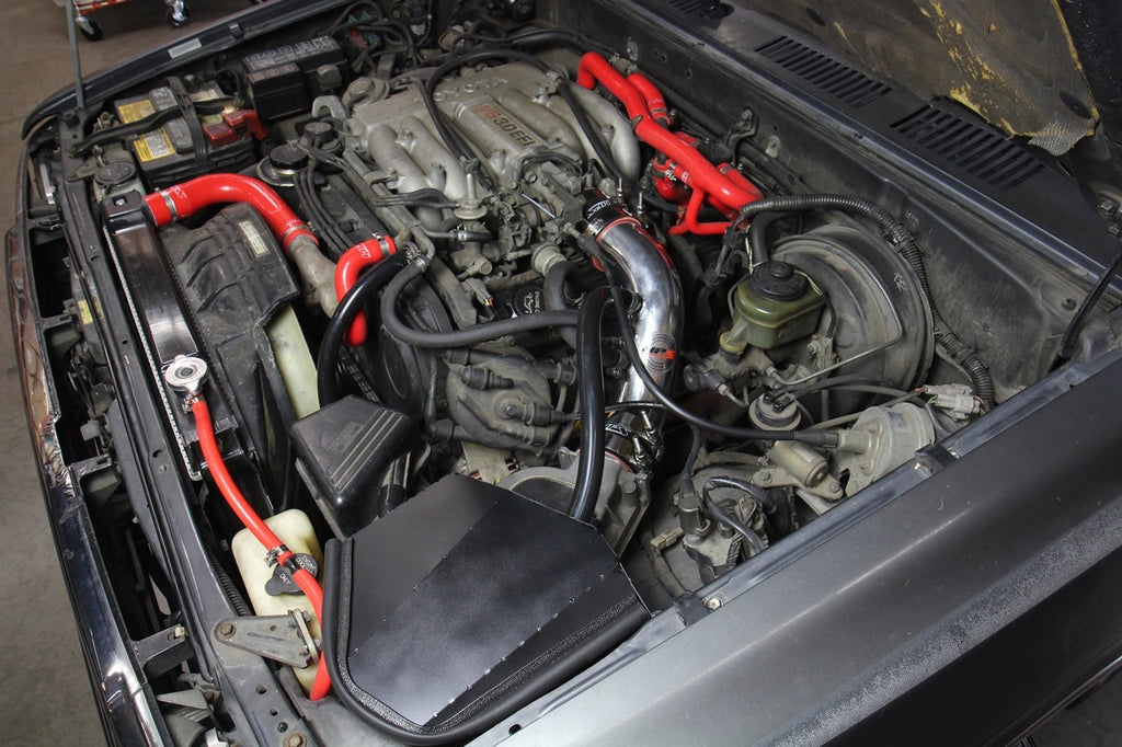 HPS Performance Shortram Air Intake Kit 1989-1995 Toyota Pickup 3.0L V6, Includes Heat Shield, Blue