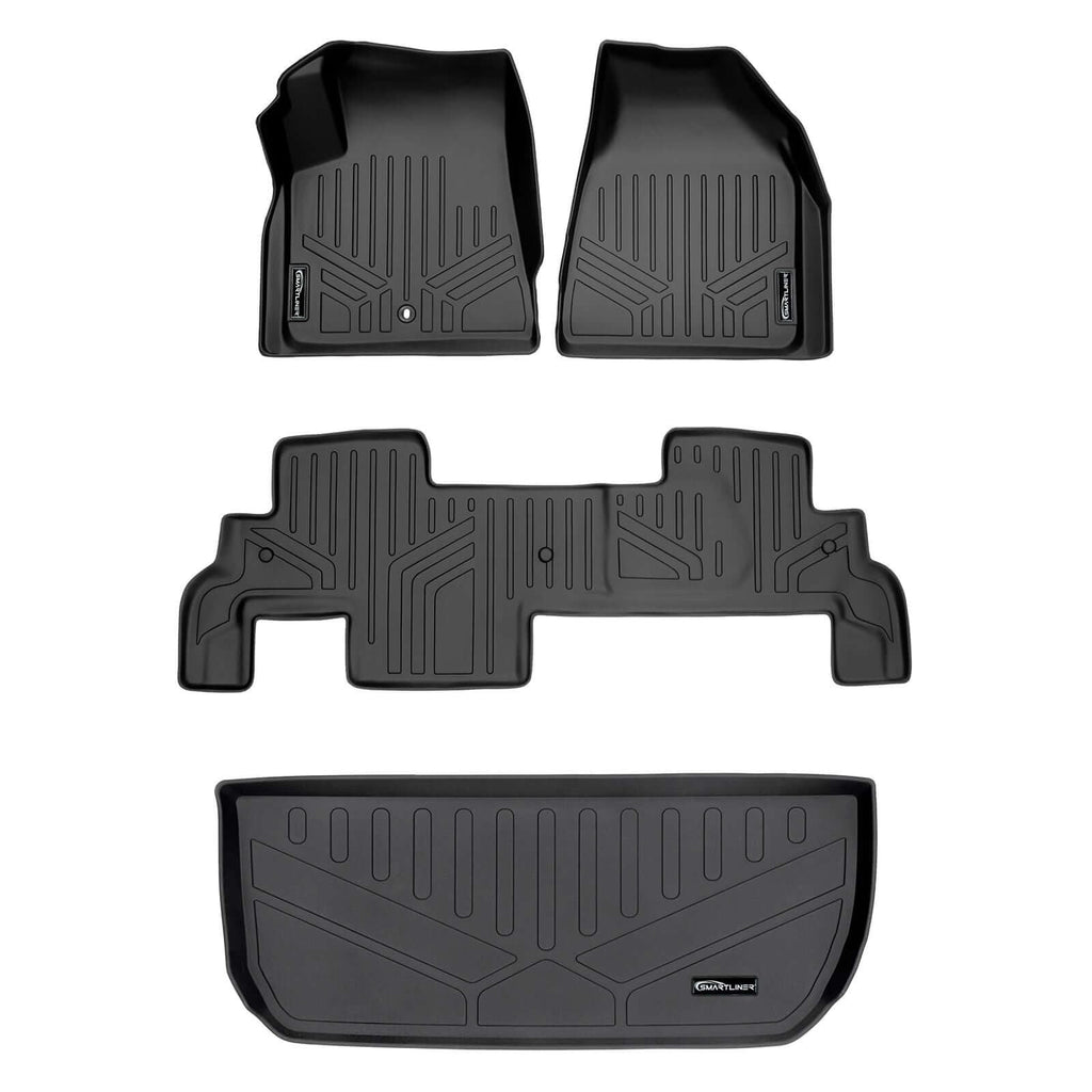 SMARTLINER Floor Liners for Traverse/Enclave/Acadia/Outlook ((2nd Row Bench))