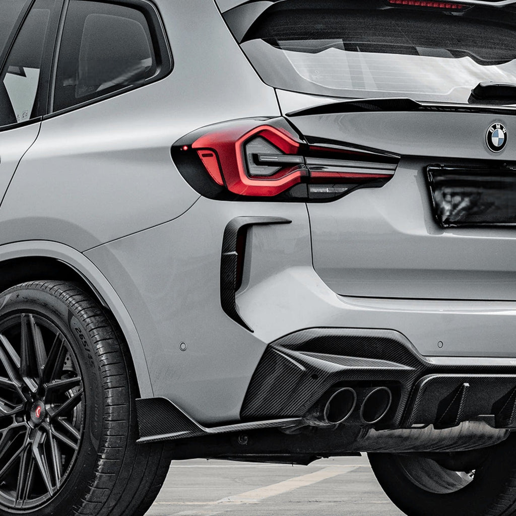 F97 X3M LCI SQ Style Dry Carbon Rear Canards