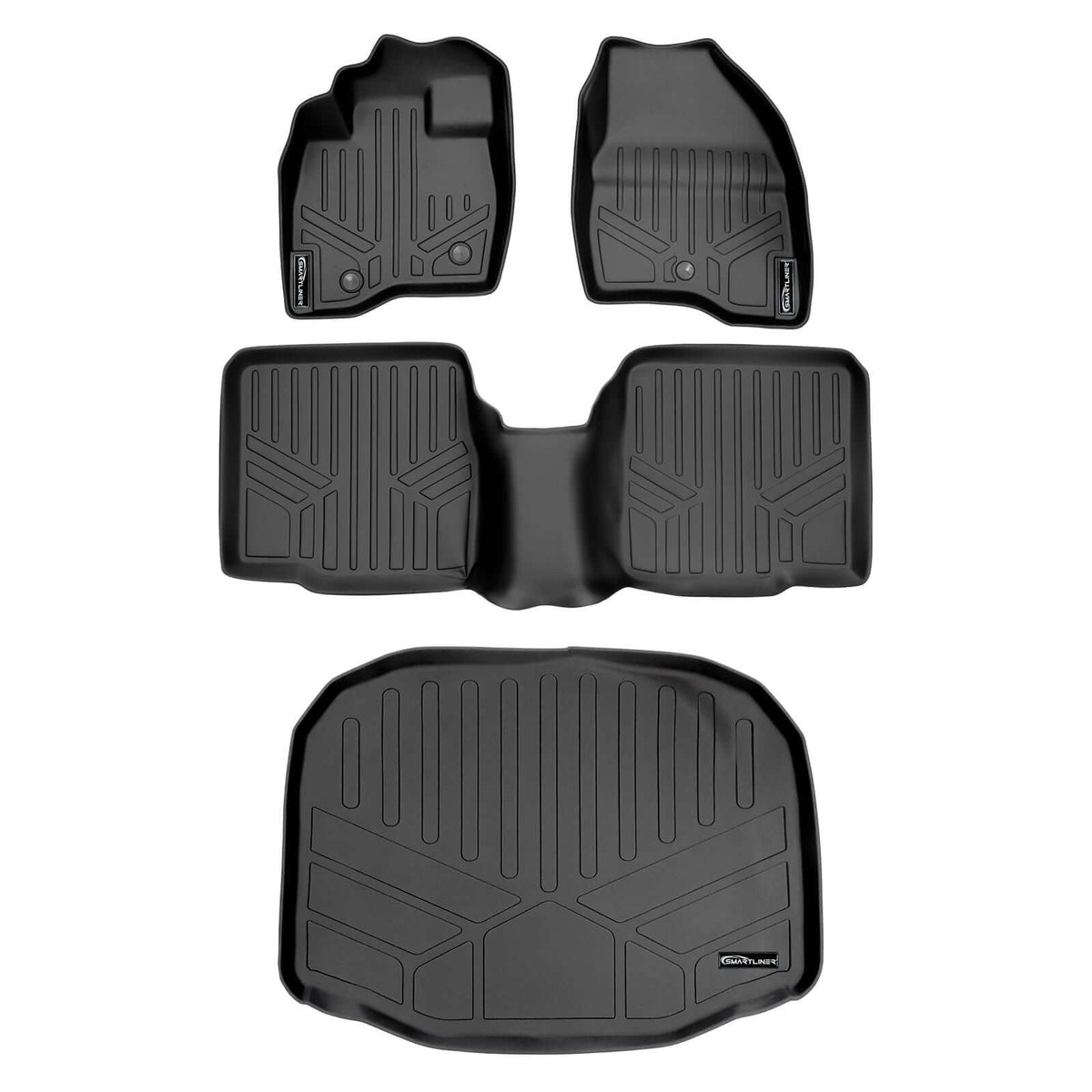 SMARTLINER Floor Liners for 2017-2019 Ford Explorer (without 2nd Row Center Console)