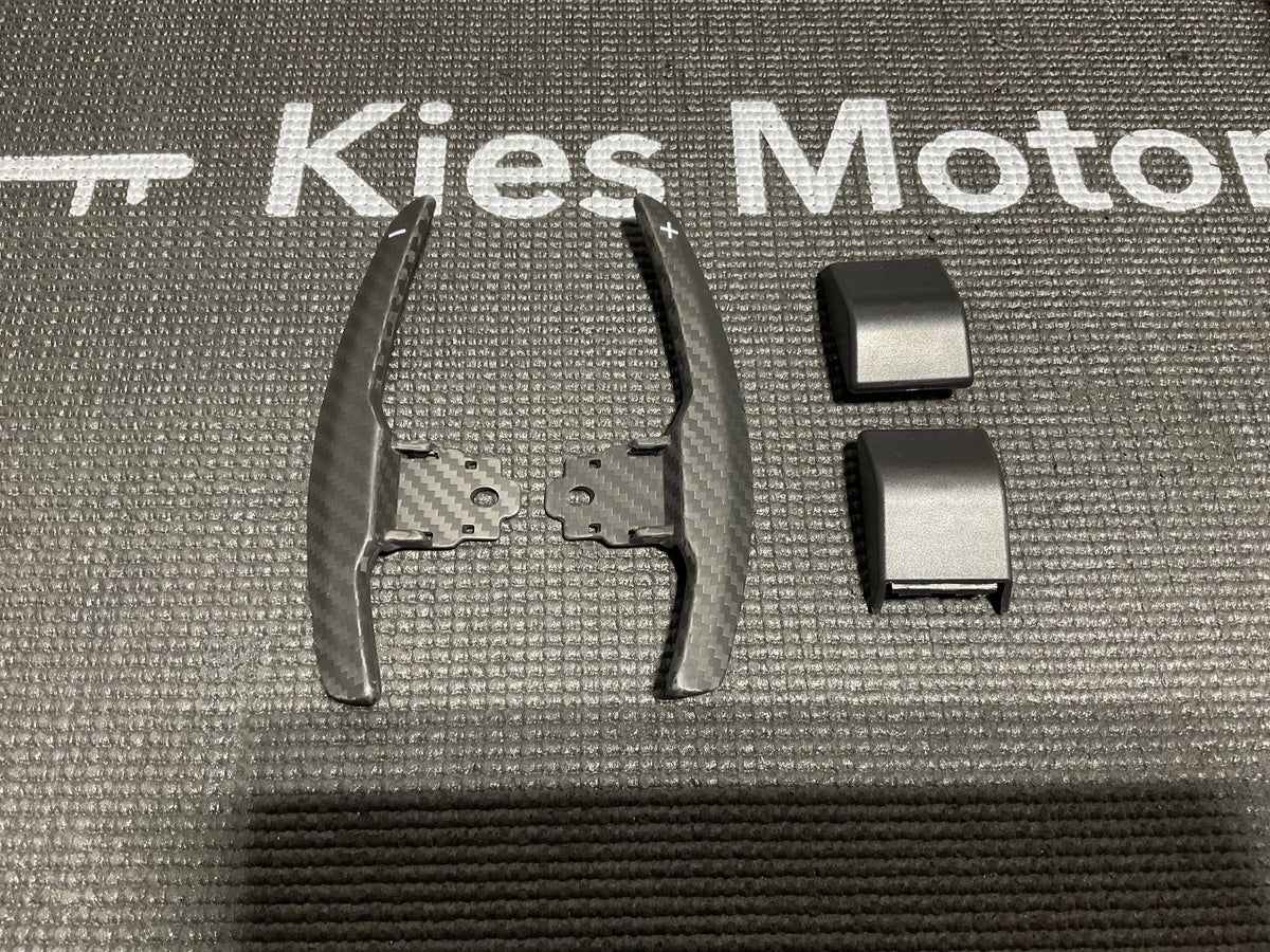OPEN BOX - Kies Motorsports Aluminum Paddle Shifter Extensions (Fits: F10, F15, F25, F20, F30, F32, F34, F80, F82, M3, M4, M5, M6) - MATTE CARBON FIBER