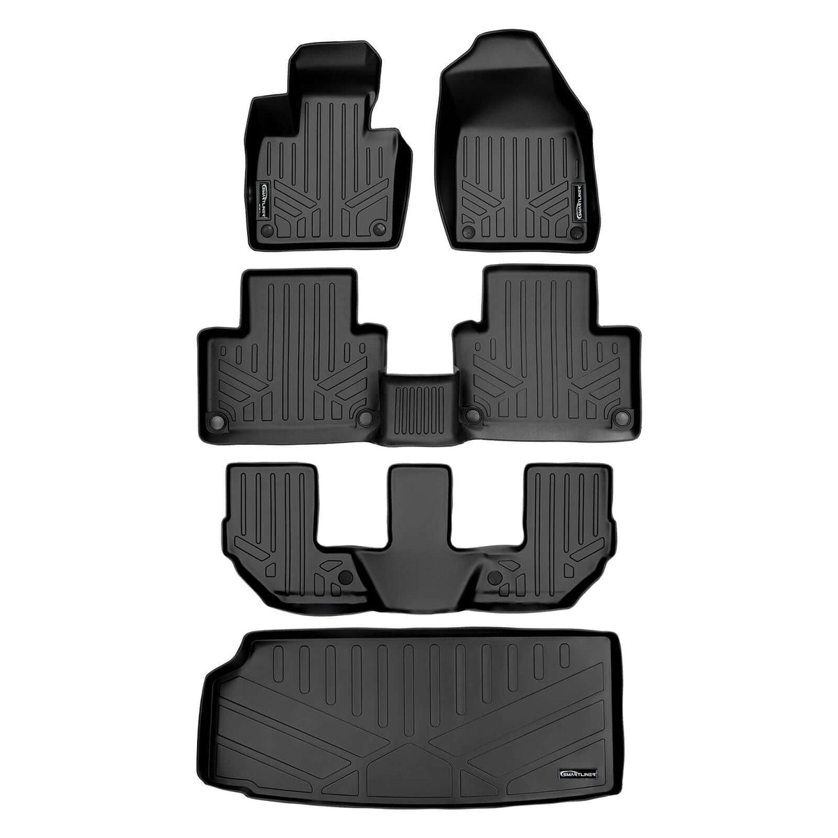 SMARTLINER Custom Fit Floor Liners For 2016-2020 Volvo XC90 Recharge (Only Plug-in Hybrid Models)