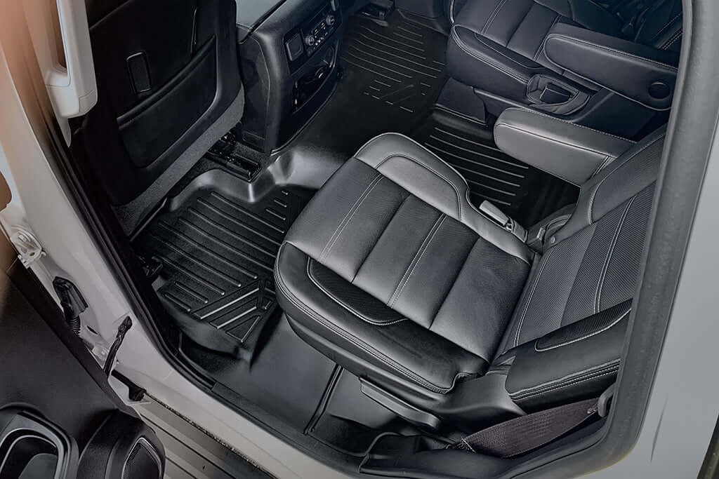SMARTLINER Floor Liners for 2015 - 2020 Chevy Tahoe / GMC Yukon (2nd Row Bucket)