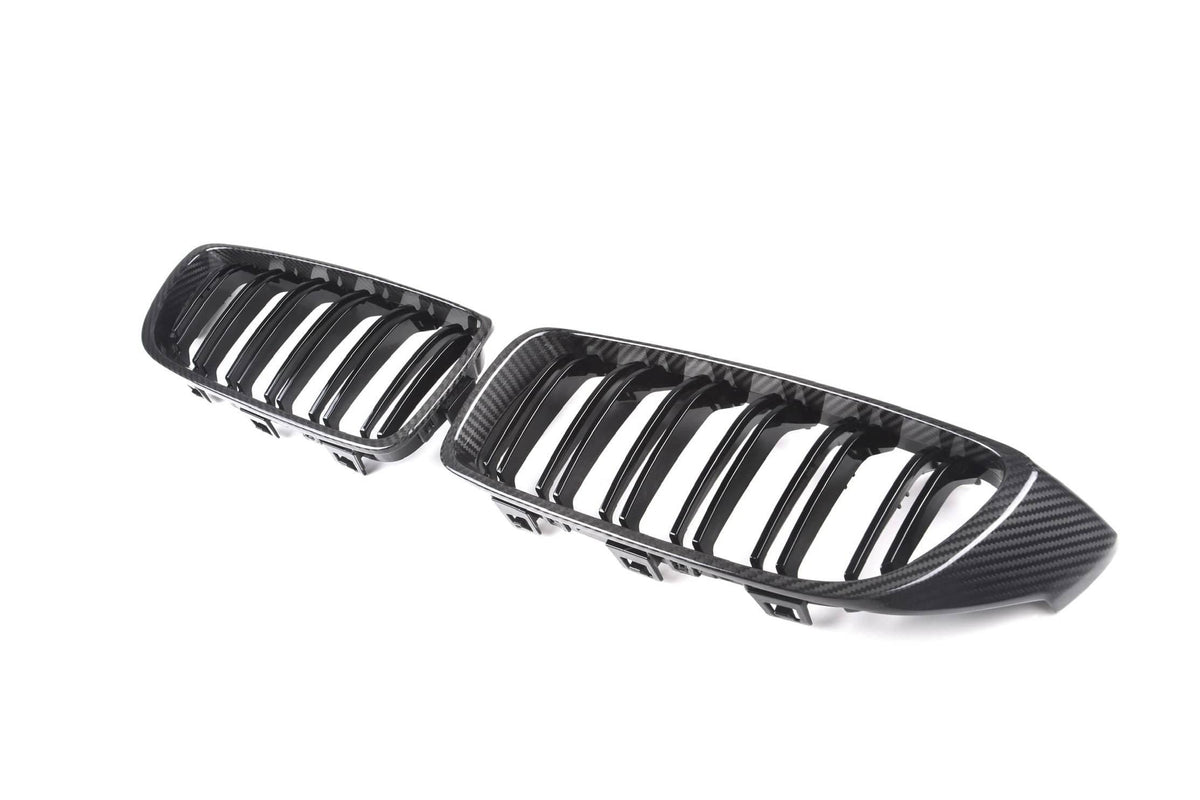 4 Series/M3/M4 F3x Double Slat Dry Carbon Fiber Grill