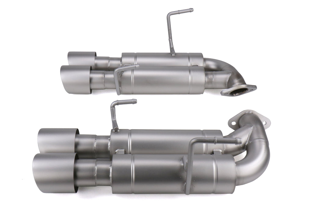 CP-E Austenite Axle Back Quad Mufflers 4in Titan Tips - 2015-2021 Subaru WRX / STI