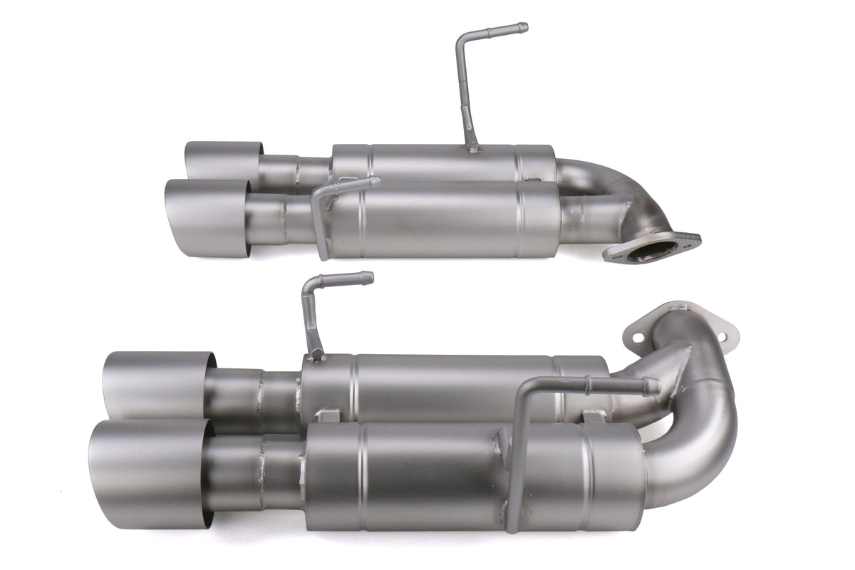 CP-E Austenite Axle Back Quad Mufflers 4in Titan Tips - 2015-2021 Subaru WRX / STI