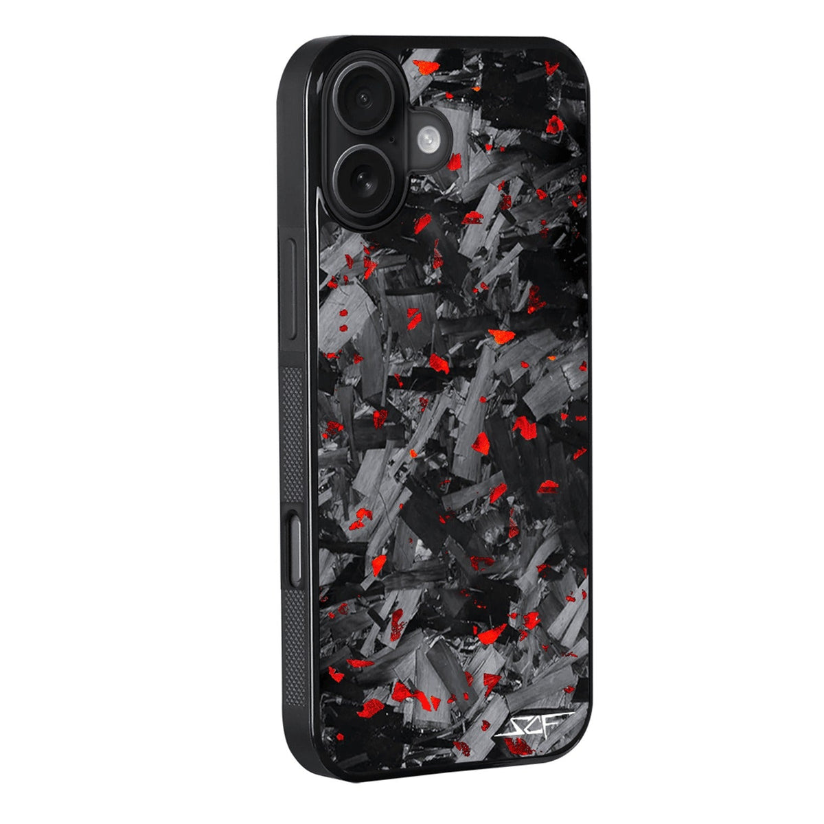 iPhone | Red Flake Forged Chunk Carbon Fiber Case | CLASSIC Series