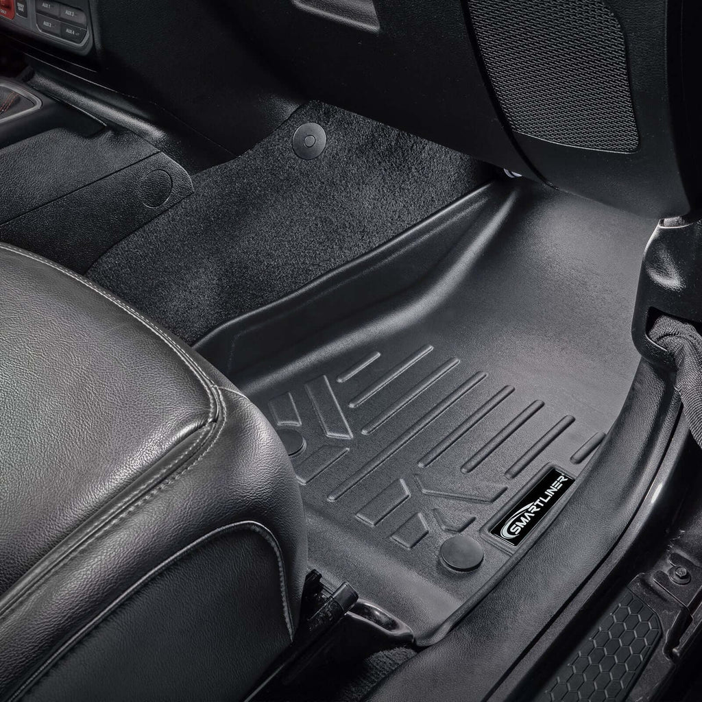 SMARTLINER Floor Liners for 2018-2025 Jeep Wrangler 2-Door (JL New Body Style - not JK)