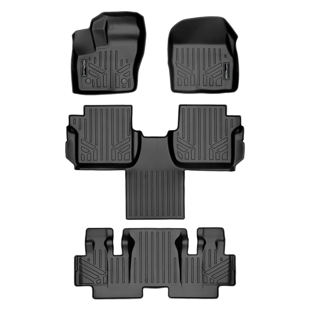 SMARTLINER Floor Liners for 2014-2020 Transit Connect With Carpet (Long Wheelbase & 2nd Row Bucket Seats)